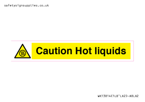 Caution hot liquids